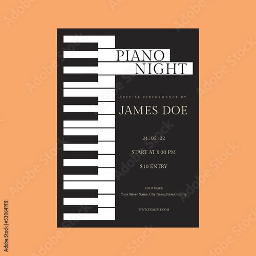 Piano Night Flyer