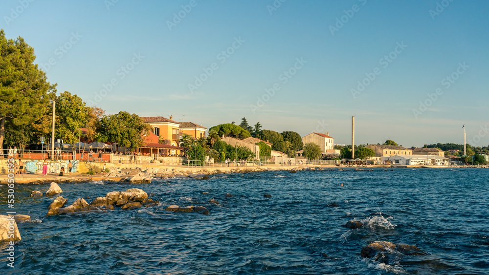 Naklejka premium Travel destination Porec in Croatia