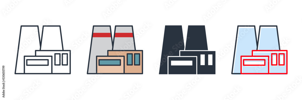 factory building icon logo vector illustration. industrial building symbol template for graphic and web design collection factory building icon logo vector illustration. industrial building symbol template for graphic and web design collection