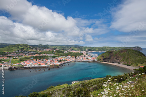 View over Horta / View over the city of Horta on the island of Faial, Azores, Portugal.