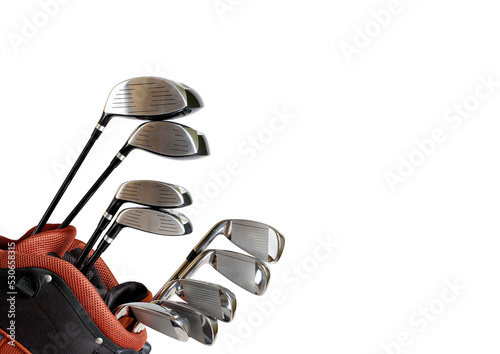 SET OF GOLF CLUBS, PNG