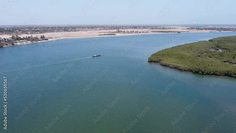 Boat in Senegal Sine Saloum 2 - Pirogue Senegal Sine Saloum - Taken with drone - Africa / Afrique Boat in Senegal Sine Saloum 2 - Pirogue Senegal Sine Saloum - Taken with drone - Africa / Afrique