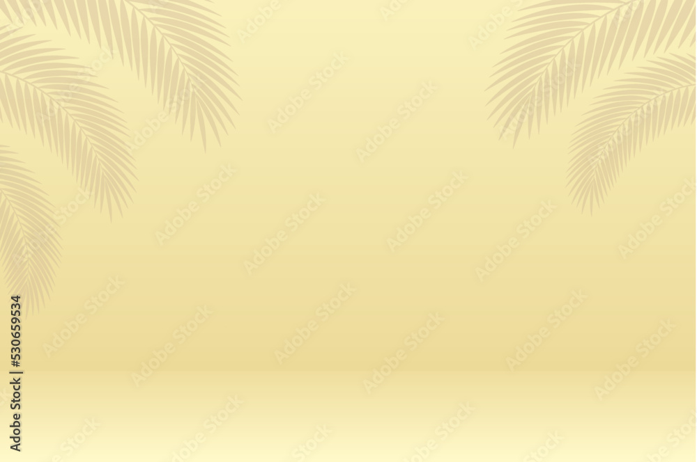Summer tropical blank background for your design. Vector drawing, banner, flyer.