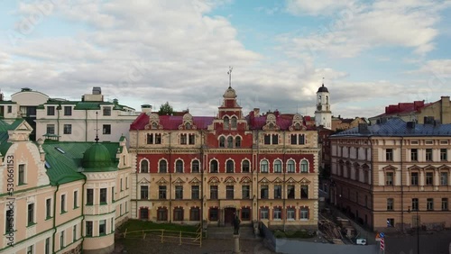 Vyborg, Old town hall square,  House of Wolf, Former Town Hall