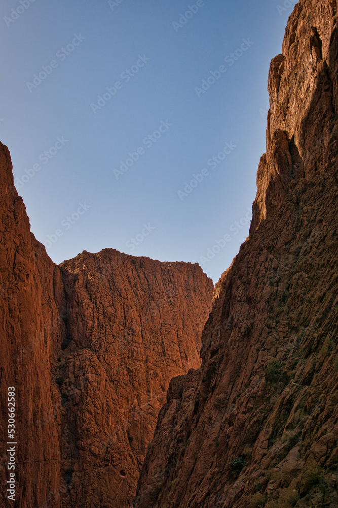 Todra gorge in Morocco, red rocks in Morocco, exploring the gorge, beautiful Moroccan landscape