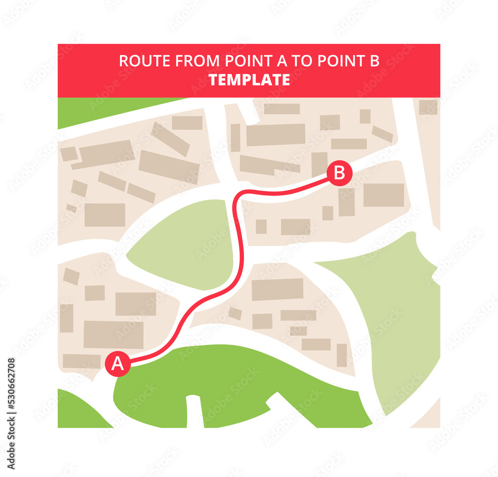 Stockvector Vector flat icon or template of city street map plan with ...