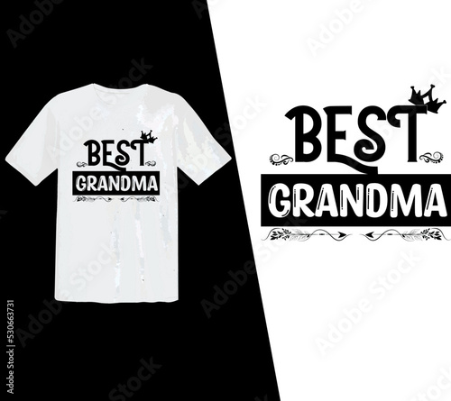 Best Grandma T Shirt, Best Grandma t shirt, World Best Grandmother typography t shirt design, vector t shirt, grandma, grandmother, grandparents day, vector, print ready t shirt