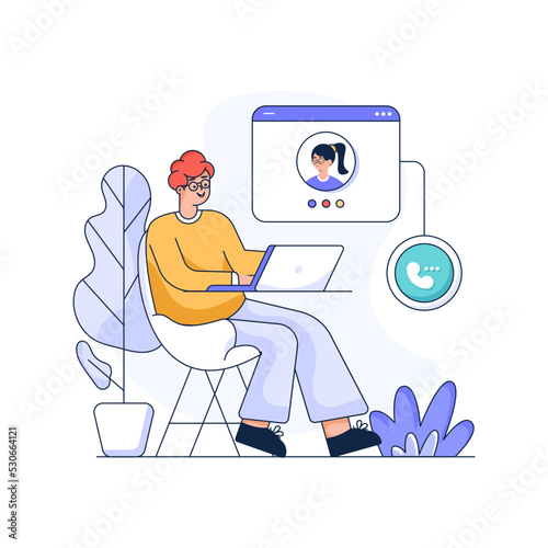 Premium flat illustration of task list 