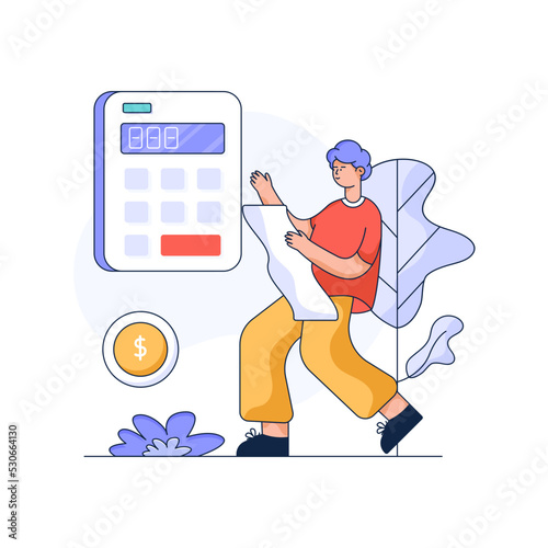 Premium flat illustration of task list 