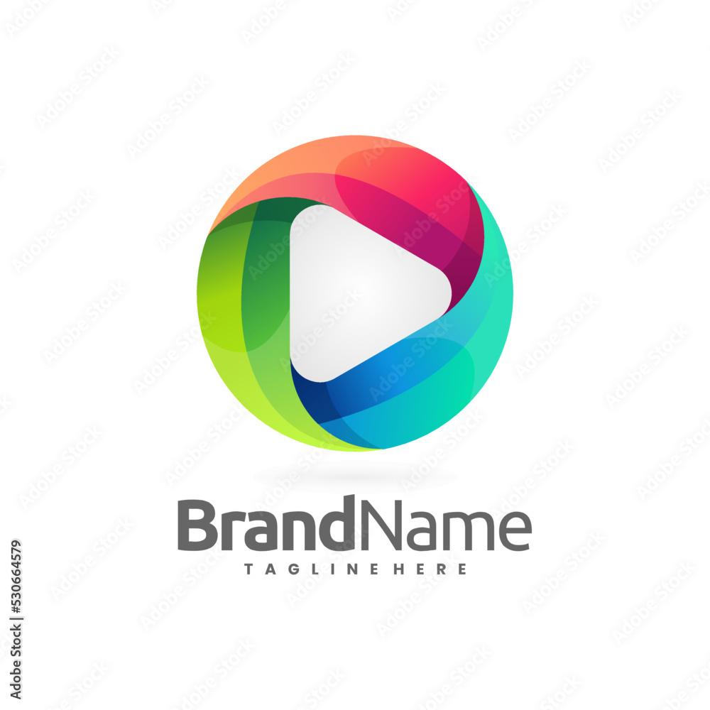 Colorful Circle Media Logo on white background