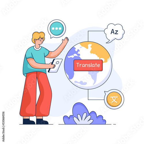 Premium flat illustration of task list 