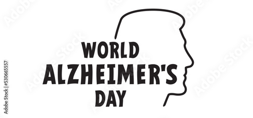 World alzheimer's day or dementia day. People ( patients ) suffering from the brain disease and memory loss, for neurology, mental illness. Alzheimer's, parkinson's disease symptoms. June or September