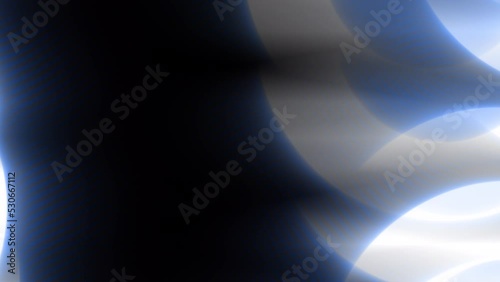 Blue Light Circles Rotation Surface Loop Neon Motion Abstract Background