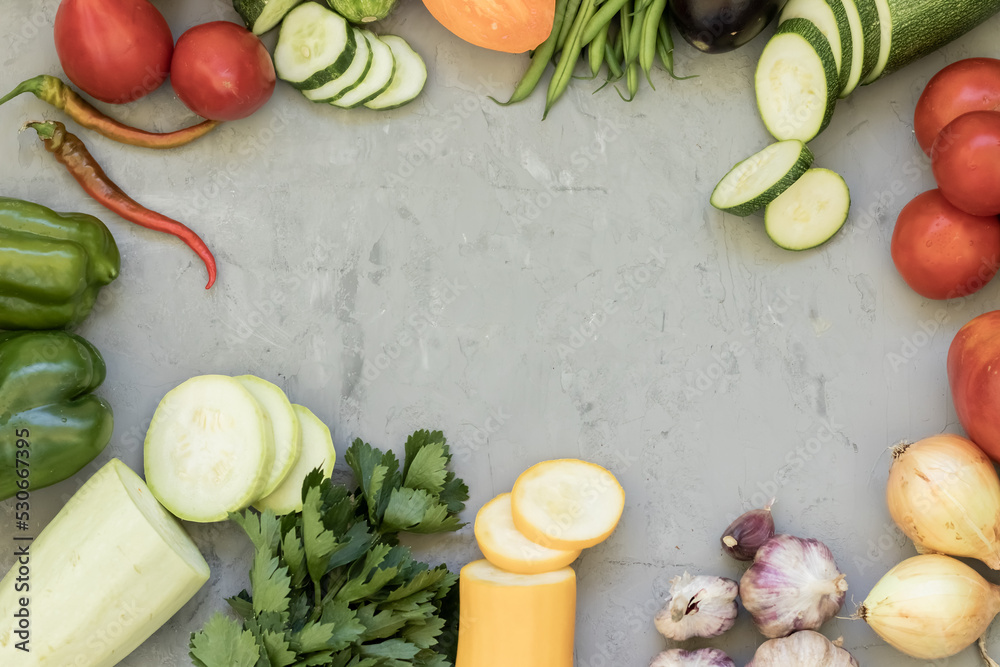 vegetables on a wooden board vegetables on a wooden board