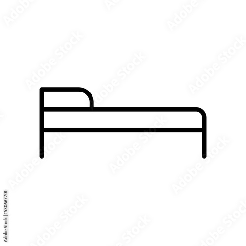 bed - vector icon