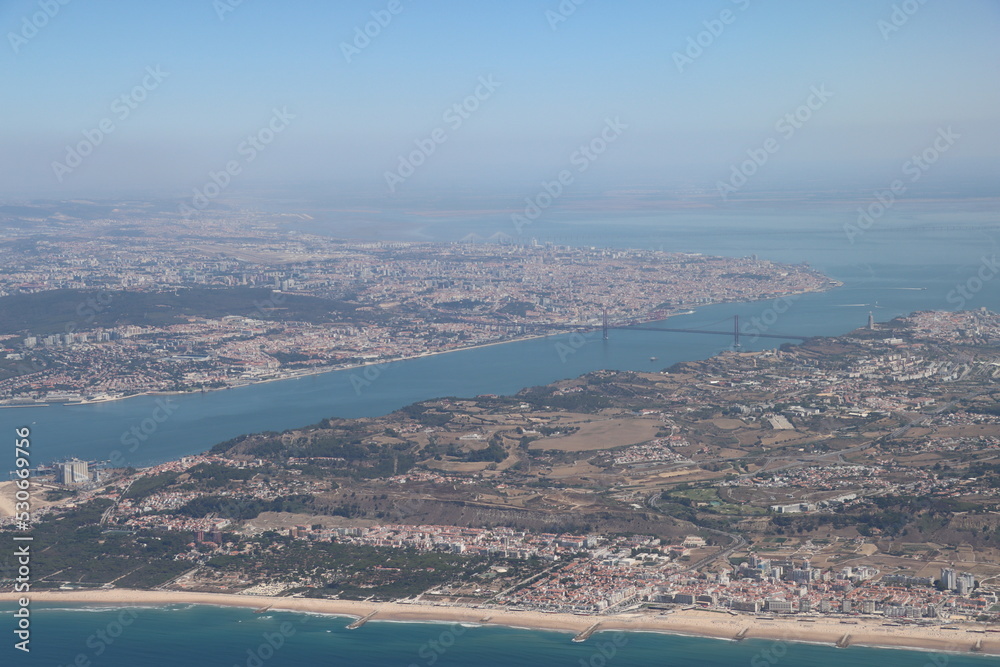 aerial view on Lisbon 