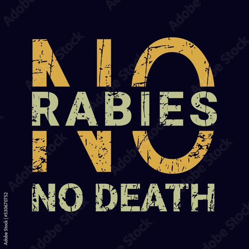 No rabies No death, International rabies Day Design