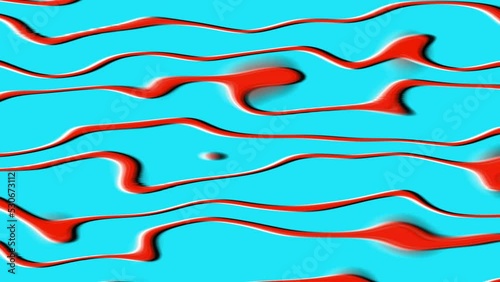 Bright Noisy Cartoon Waves Lines  Flow Up Colorful Trend Loop Background