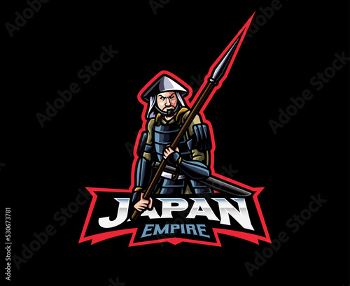Japan empire mascot logo design
