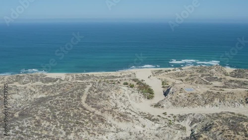 drone shots in the desert of Baja California, Mexico