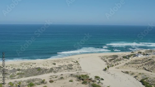 drone shots in the desert of Baja California, Mexico
