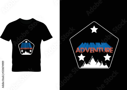 Kashmir Adventure Travelo Typography Tshirt Design  (ID: 530674989)