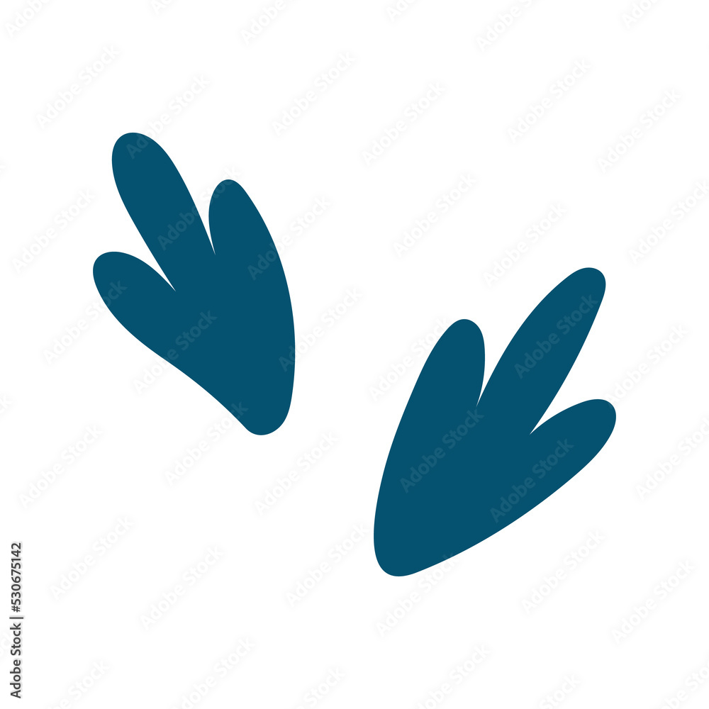 Obraz premium Dinosaur foot print icon