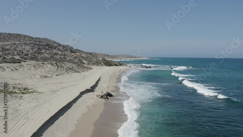 drone shots in the desert of Baja California, Mexico