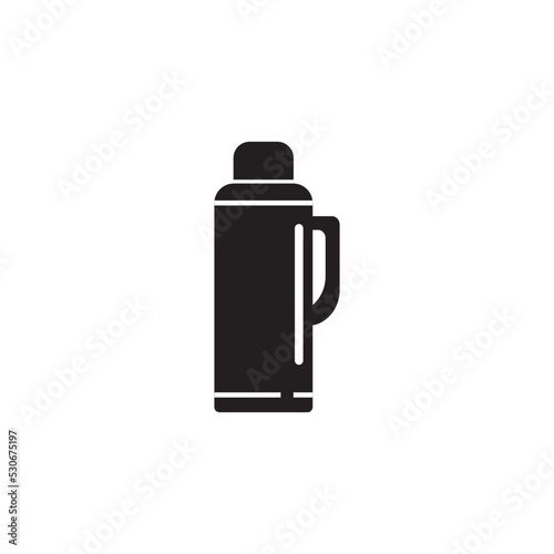 thermos icon logo vector design template