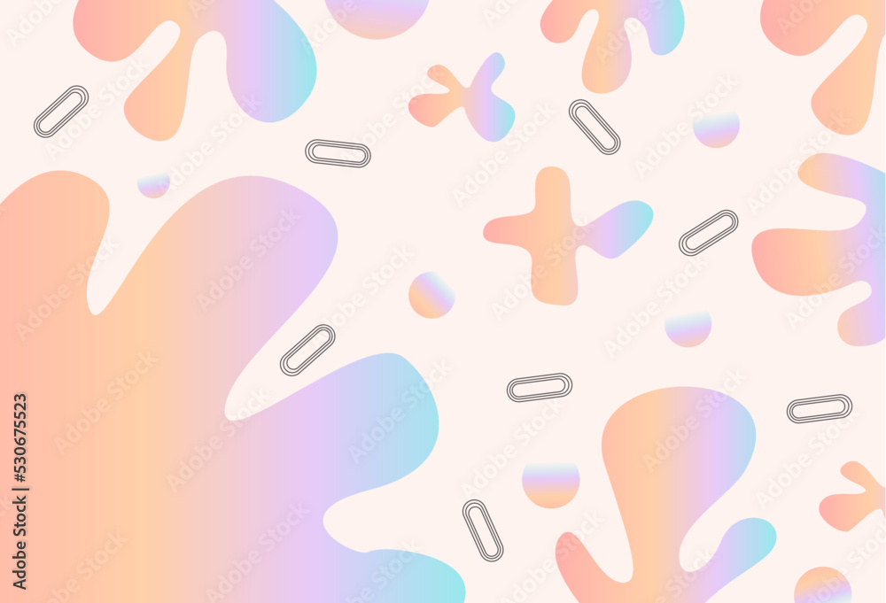 Pastel abstract bacground. Modern background with different shapes Pastel abstract bacground. Modern background with different shapes