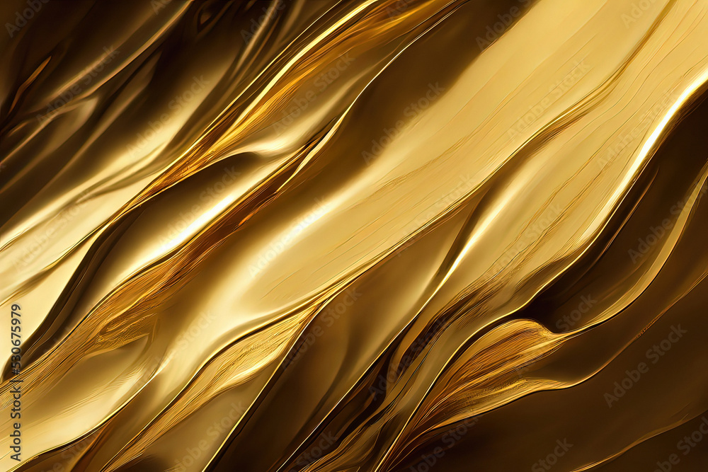 Gold texture background, abstract liquid gold background Stock Illustration