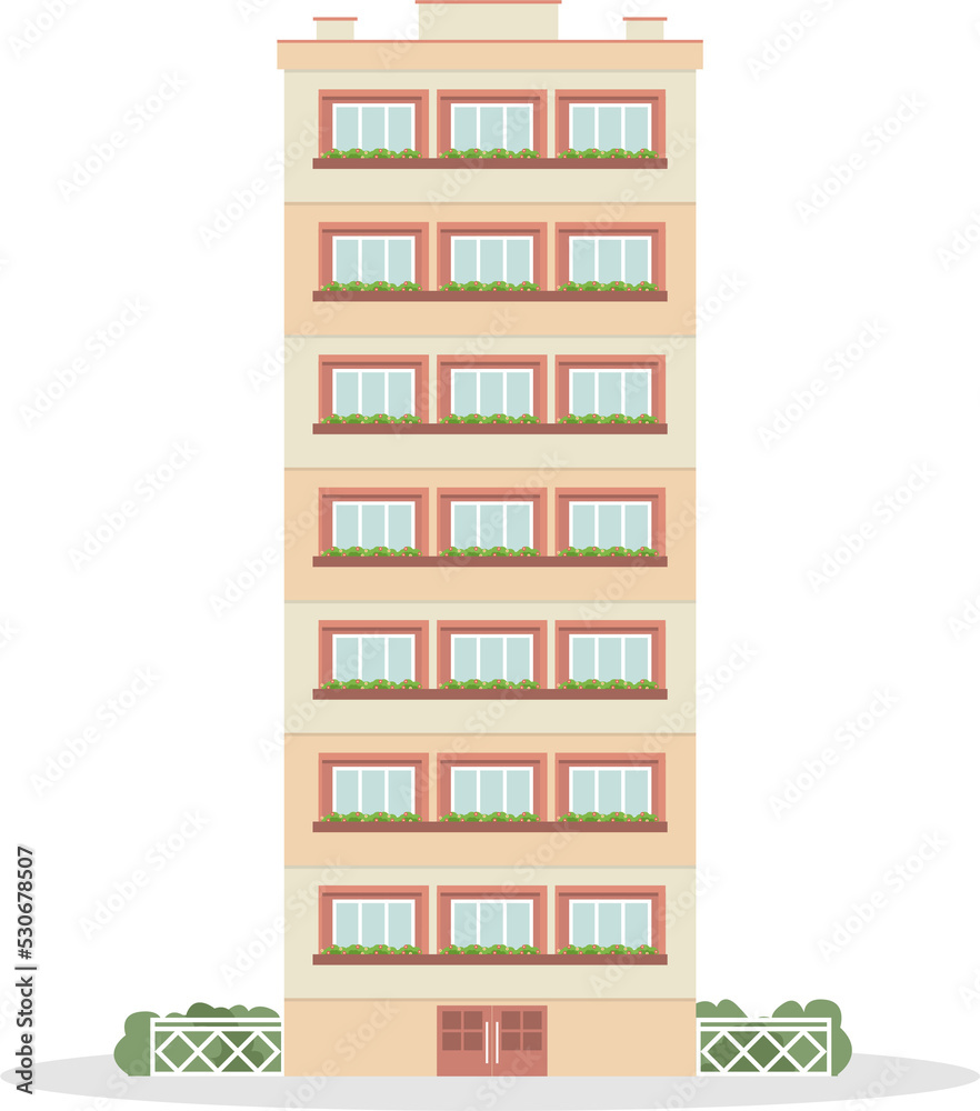 Apartment Building Illustration