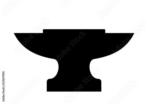 smithy anvil - silhouette icon