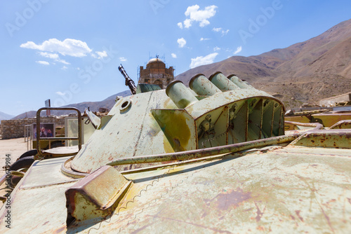 Commandant Massoud Memorial, near the village of Jagalak, where he was born, Panjshir Valley, Afghanistan photo