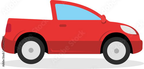 Red cabriolet illustration. Auto, lifestyle, travel. Transport concept. illustration can be used for topics like road, travelling, city