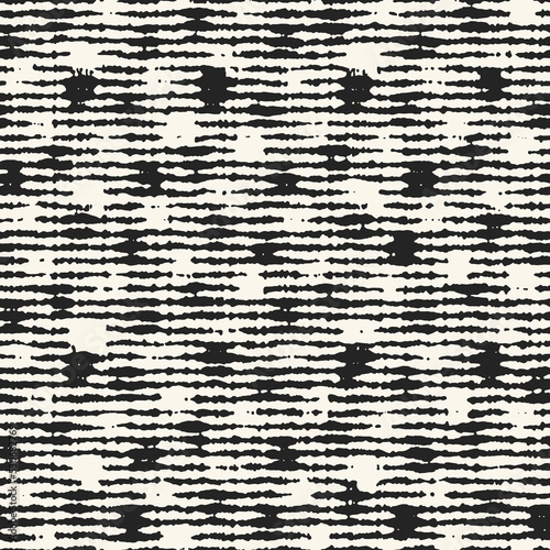 Brushed Ink Textured Ripple Stripes Pattern