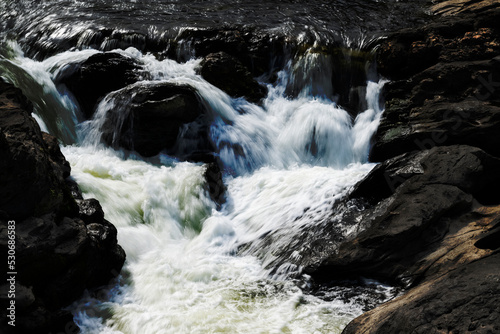 A beautiful little waterfall between rocks