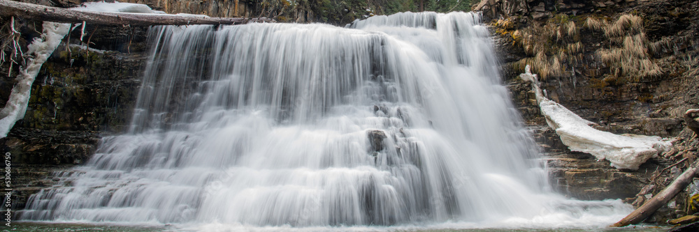 Ousel Waterfall in Big Sky Montana Ousel Waterfall in Big Sky Montana