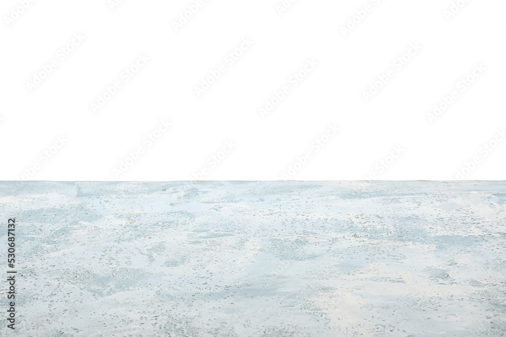 Obraz premium Empty light blue surface on white background