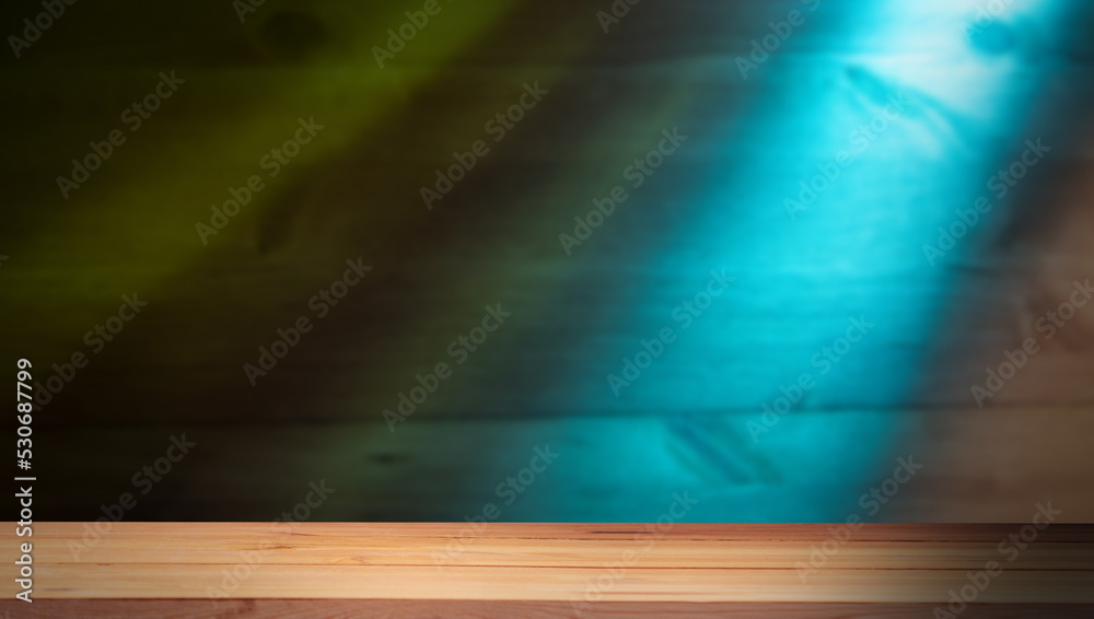 Obraz premium Empty wooden table