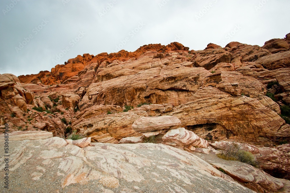 Obraz premium Red Rock Canyon National Conservation Area Red Rock Canyon Sky Cloud Bedrock Natural landscape
