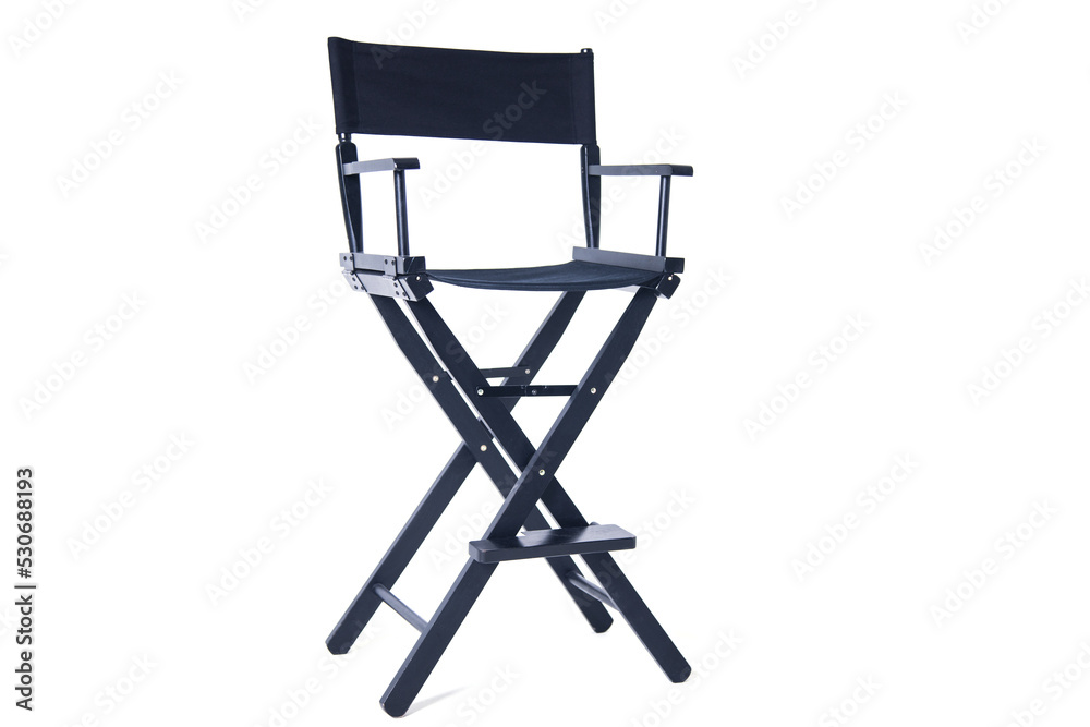 Director's chair on a white background Director's chair on a white background