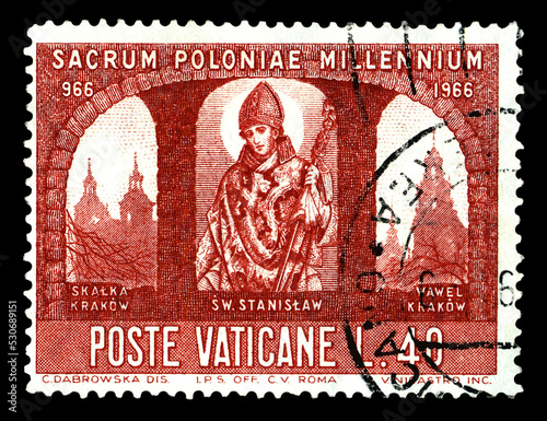 Postage stamp. Saint Stanislaus.