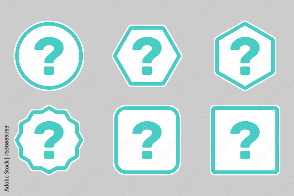 Question mark, FAQ sign, Help symbol, vector mark symbols light blue style. Question mark Icon Set. Question mark, FAQ sign, Help symbol, vector mark symbols light blue style. Question mark Icon Set.