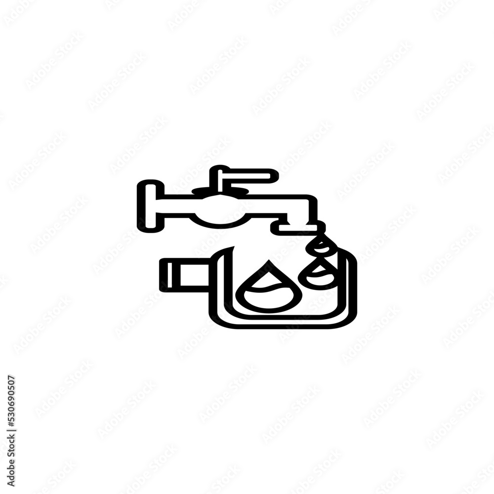water faucet icon vector illustration image