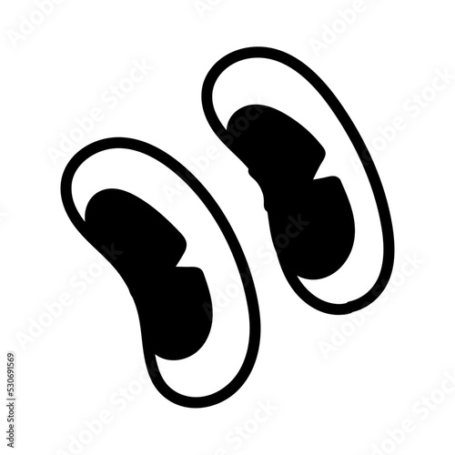 Isolated colored 60s groovy pair of eyes emote graffiti Vector