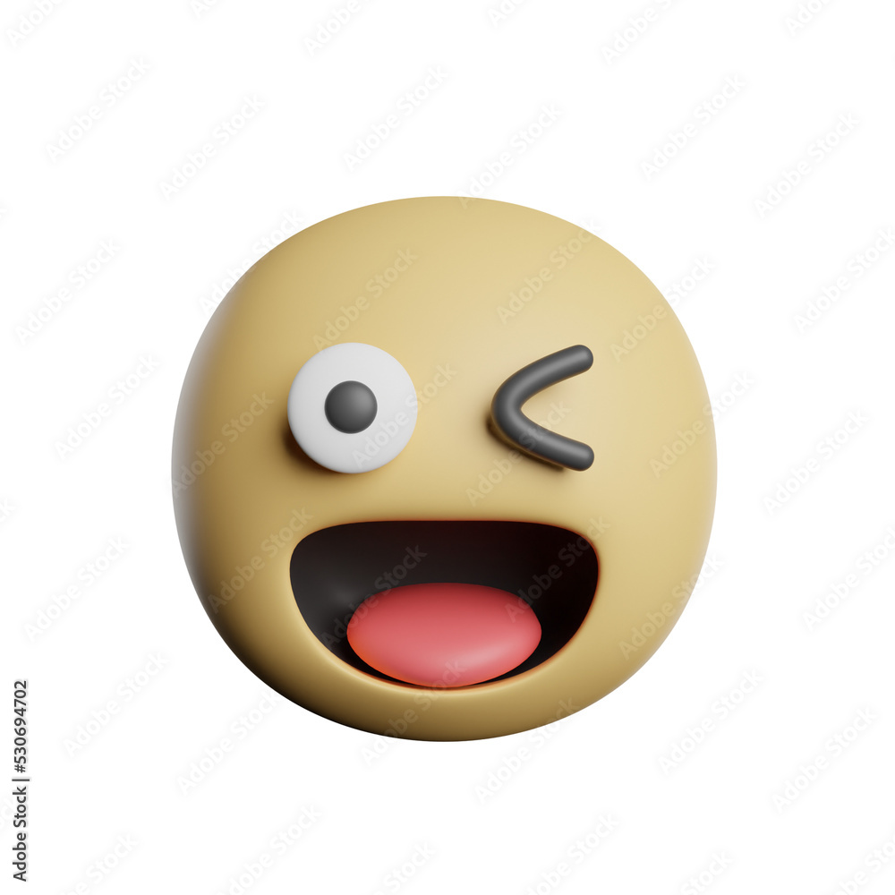 Fototapeta premium Emoticon Eye Face