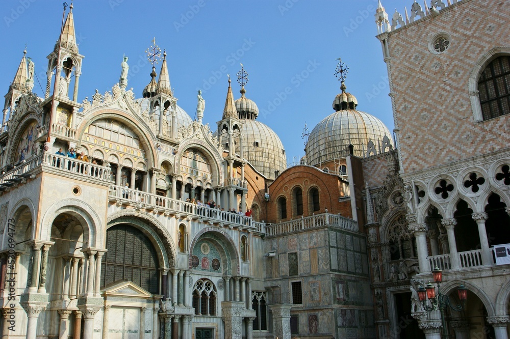 Piazza San Marco Doge's Palace St Mark's Basilica Saint Mark's Basilica Piazza San Marco Sky