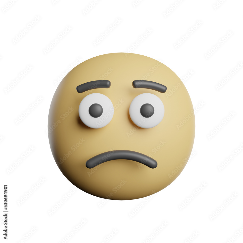Fototapeta premium Emoticon Sad Face
