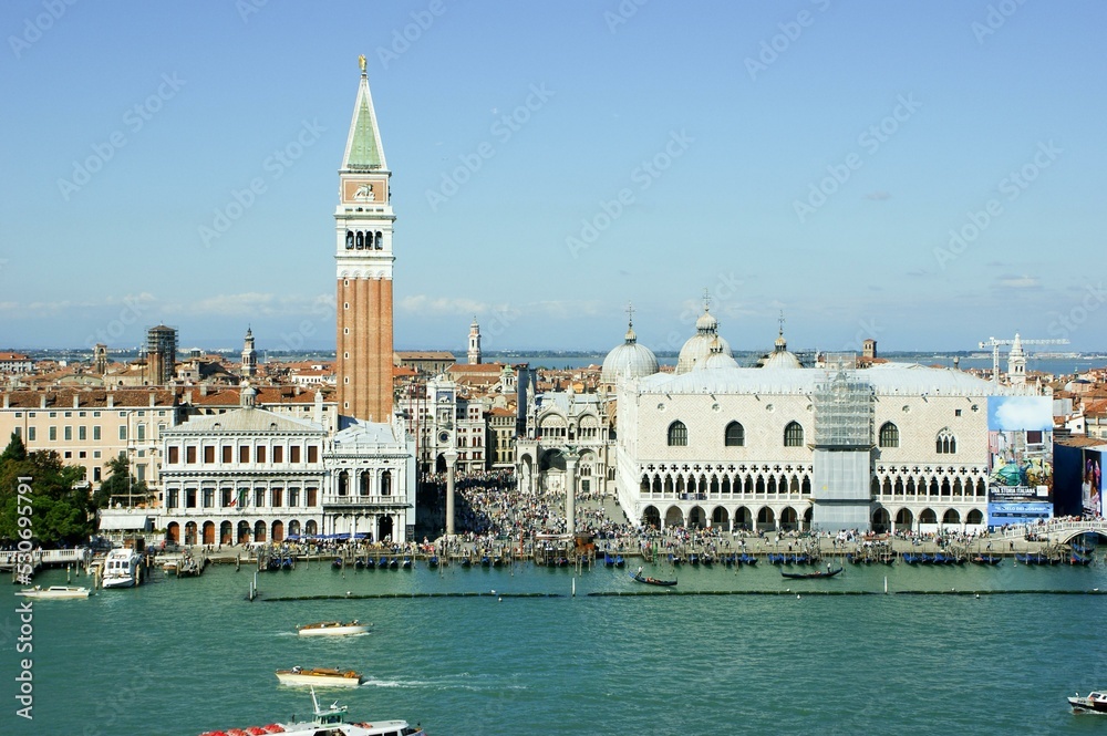 Piazza San Marco Water Sky Building Boat Tower